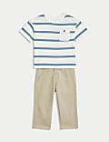 2pc Top & Bottom Chino Outfit (0-3 Yrs)