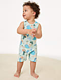 Pure Cotton Dinosaur Romper (0-3 Yrs)