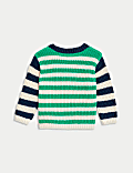 Pure Cotton Striped Jumper (0-3 Yrs)