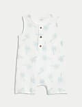 Pure Cotton Palm Tree Romper (0-3 Yrs)