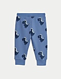 Cotton Rich Dinosaur Joggers (0-3 Yrs)