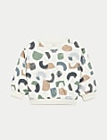 Cotton Rich Abstract Print Sweatshirt (0-3 Yrs)