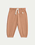 Cotton Blend Fleece Lined Joggers (0-3 Yrs)