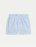 Seersucker Striped Swim Shorts (0 - 6 Yrs)