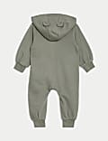 Cotton Rich Hooded Zip All in One (0-3 Yrs)