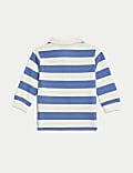 Pure Cotton Striped Rugby Shirt (0-3 Yrs)