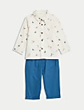 2pc Cotton Rich Top & Bottom Outfit (0 Mths-3 Yrs)