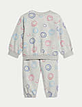Cotton Rich Smiley Top & Bottom Outfit (0-3 Yrs)