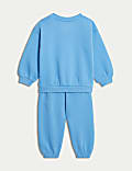 Katoenrijke Fun Club-outfit met top en broek (0-3&nbsp;jaar)