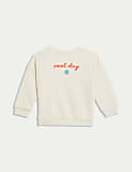 Cotton Rich Cool Slogan Sweatshirt (0-8 Yrs)