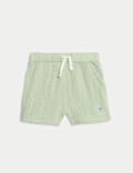 Pure Cotton Double Cloth Shorts (0-3 Yrs)