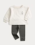 Ensemble sweat-shirt Neppy en coton (jusqu’au 6 ans)