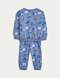 2pc Cotton Rich Transport Top & Bottom Outfit (0-6 Yrs)