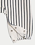 2-teiliges Outfit mit hohem Baumwollanteil und gestreifter Latzhose (0–3 J.)