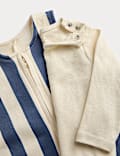 Jersey Striped Dungaree Outfit (0-36 Mths)