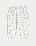 Pure Cotton Dinosaur Joggers (0-3 Yrs)