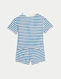 2pc Pure Cotton Striped Short Outfit (0-3 Yrs)