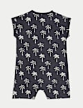 Pure Cotton Palm Tree Romper (0-3 Yrs)