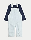 2-teiliges Outfit aus reiner Baumwolle bestehend aus Oberteil und Hose (0–3&nbsp;J.)