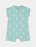 Pure Cotton Pineapple Print Romper (0-3 Yrs)