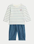 2pc Striped Top & Bottom Outfit (0-6 Yrs)