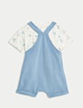 2pc Cotton Rich Dungaree Outfit (0-3 Yrs)