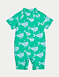 Traje de baño con estampado de ballenas (0-3&nbsp;años)