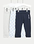3pk Pure Cotton Leggings (0 Mths-3 Yrs)