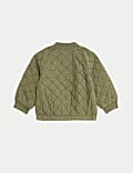 Pure Cotton Quilted Zip Jacket (0-3 Yrs)