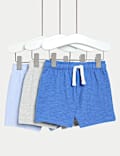 3pk Pure Cotton Shorts (0-3 Yrs)