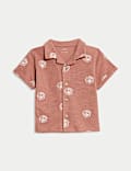 Conjunto de 2 piezas 100 % algodón de pantalones cortos y camisa (0-6 años)