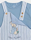 3pc Pure Cotton Peter Rabbit&trade; Bibshort Outfit (0-3 Yrs)
