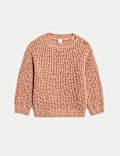 Pure Cotton Open Knit Jumper (0-3 Yrs)