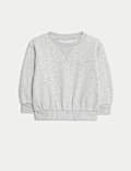 Ensemble 3 pièces avec sweat à rayures, pantalon de jogging veste sans manches imitation peau de mouton (jusqu’au 3 ans)