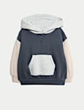2pc Cotton Rich Colour Block Hooded Sweat Outfit (0-6 Yrs)