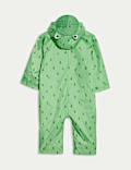 Hooded Frog Puddlesuit (0-3 Yrs)