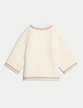 Pure Cotton Embroidered Quilted Jacket (0-3 Yrs)