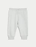 Pantalón deportivo liso de algodón (0-3&nbsp;años)