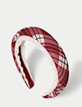 Check Padded Alice Band