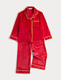 Kids Velour Soft Pyjamas (1-16 Yrs)