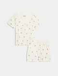 Pure Cotton Floral Pyjamas (6-16 Yrs)