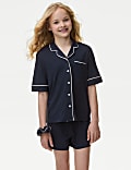 Cotton Blend Pyjamas & Scrunchie (3-16 Yrs)