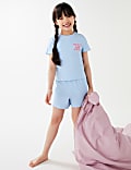 Mix & Match Cotton Rich Slogan Pyjama Top (6-16 Yrs)
