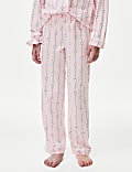 Cotton Modal Heart Pyjamas with Scrunchie (3-16 Yrs)