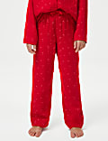 Pure Cotton Christmas Star Pyjamas (1-16 Yrs)