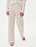 Pure Cotton Ditsy Floral Ribbed Pyjamas (6-16 Yrs)