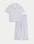 Pijama 100&nbsp;% algodón a rayas (3-16&nbsp;años)