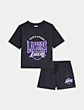 Puur katoenen NBA-pyjama met 'LA Lakers' (6-16 jaar)