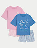 2pk Pure Cotton Fruit Pyjama Sets (3-16 Yrs)