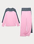 2pk Ribbed Star Pyjama Sets (2-16 Yrs)
